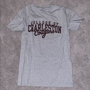 NWOT College of Charleston Gray T-shirt